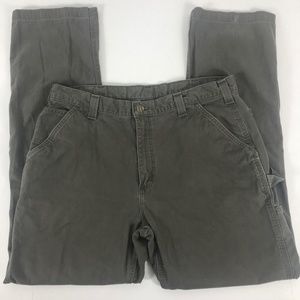 Carhartt Dungaree Work Pants Relaxed Fit Brown 38